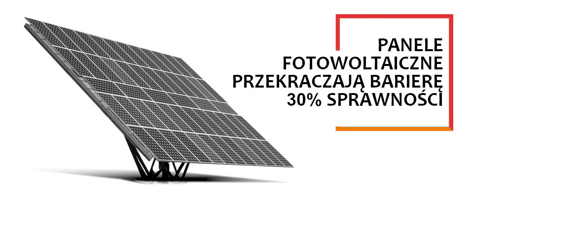 panele przekraczają 30%sprawności